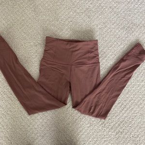 Pink full length athlete leggings